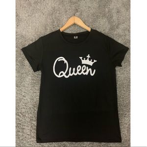 NWOT TShirt Queen Letter Print
